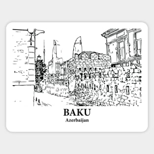Baku - Azerbaijan Sticker
